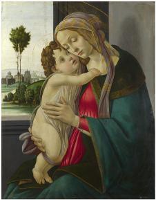波提切利作品:圣母子油画欣赏