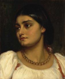 莱顿油画作品:女人肖像油画