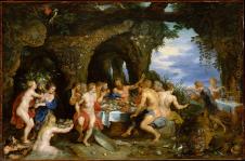 鲁本斯油画作品  阿切洛的盛宴油画欣赏 The Feast of Acheloüs