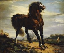 米勒油画作品: 棕色的马油画下载