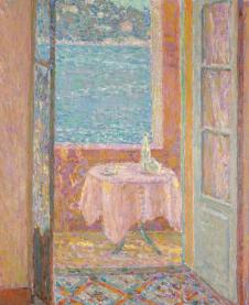 亨瑞塞蒂纳作品: 海边的桌子和窗户