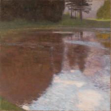 克里姆特作品:宁静的池塘 Tranquil Pond ( Egelsee ne