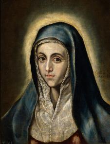 格列柯作品欣赏  《圣母玛利亚》