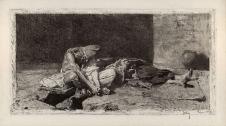 马里亚诺·福图尼作品: 阿拉伯看着一个朋友的尸体 Ara