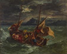 德拉克罗瓦作品 加利利海上的基督 高清大图欣赏