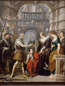 鲁本斯油画作品: 亨利四世留下的战争