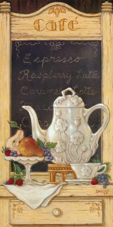 高清欧式咖啡壶装饰画, 茶壶装饰画素材大图下载 A