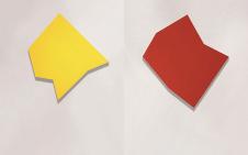 伊米·克诺贝尔红黄色块抽象油画高清素材下载 V