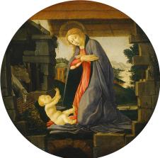 波提切利作品: 圣母爱护着圣子