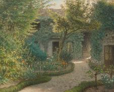 米勒油画作品: 卢梭在巴比桑的房子油画欣赏