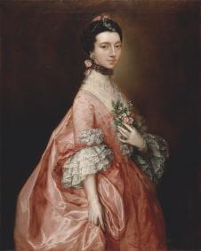 庚斯博罗作品: Mary Little, Later Lady Carr 贵族夫人油画欣赏
