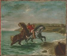 德拉克罗瓦作品: 來自大海的马