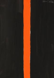 冈瑟·弗格作品: Ohne Titel(schwarz mit orange) 198