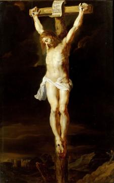 鲁本斯油画作品 : 耶稣被钉十字架油画欣赏