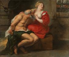 鲁本斯油画作品: 罗马人的善举油画欣赏 西门与佩罗
