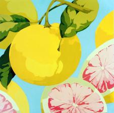 现代四联柠檬装饰画高清素材 B
