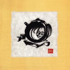 现代中式茶馆 茶道装饰画素材: 茶壶茶杯 D