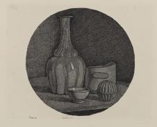 莫兰迪素描作品: 瓶子素描高清大图欣赏