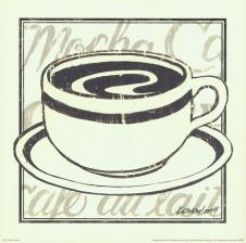 欧式咖啡馆装饰画素材下载: 咖啡杯 B