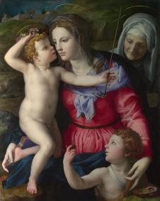 布伦齐诺作品:圣母和儿童与圣徒 The madonna and child with saints