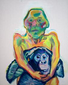 玛丽亚·拉斯尼格 猴子和自画像