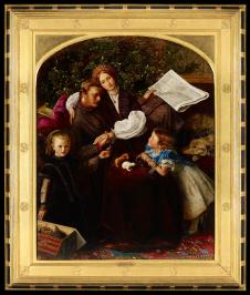 米莱斯作品:欧洲古典油画: 一家人