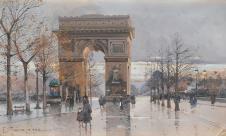 尤金加林拉洛作品: 巴黎凯旋门街景