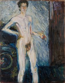 理查德·盖斯特尔  带调色板的裸体自拍