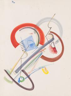 欧美抽象油画 THOMAS RING-Ohne Titel 1927.