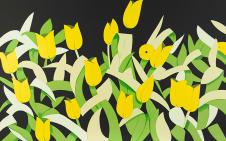 现代抽象油画 ALEX KATZ-Yellow Tulips, 2014