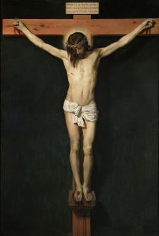 委拉斯开兹作品: 钉在十字架上的基督 Christ crucified