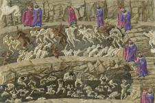 波提切利作品: 人间炼狱 地狱油画
