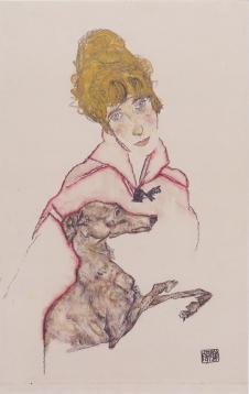 埃贡·席勒作品: 女人与狗