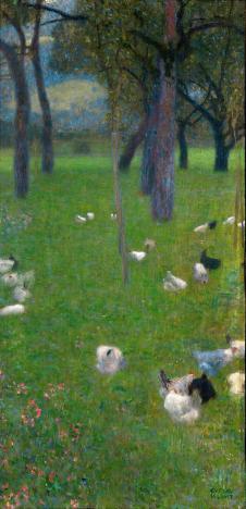 克里姆特作品: 圣阿加莎花园里的鸡
