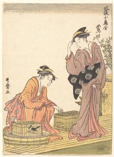 日本浮世绘高清图片素材下载:喜多川歌磨作品