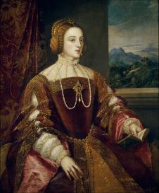 提香作品:葡萄牙伊莎贝拉皇后 The empress Isabella of Portugal