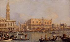 卡纳莱托作品: 威尼斯的圣马可 The Molo, Venice, fro