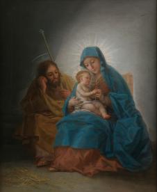戈雅作品: The Holy Family 神圣家庭油画欣赏