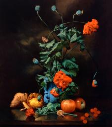 阿列克谢安东诺夫油画作品:  超写实静物油画素材 花卉静物和水果