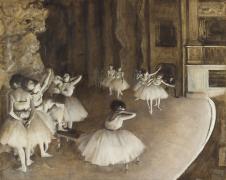 埃德加·德加油画作品: 芭蕾舞女之七
