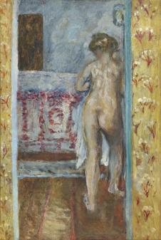 博纳尔油画: 裸女 FEMME A L'ALCOVE