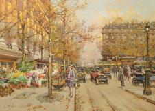 尤金加林拉洛作品集高清大图下载: 巴黎街景