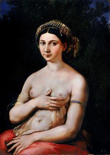 拉斐尔作品:年轻女子肖像 福尔娜尔娜之像