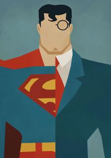 美国各种侠和美国漫画英雄装饰画素材下载: 超人装饰画