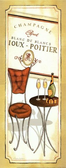现代酒吧装饰画素材: 餐桌和酒瓶水彩画高清大图下载 B