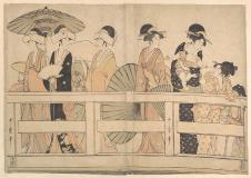 喜多川歌磨作品:浮世绘美人图