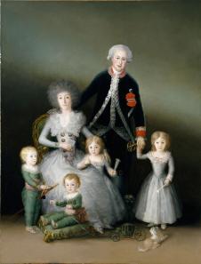 戈雅作品: 公爵家庭画像 家庭油画欣赏