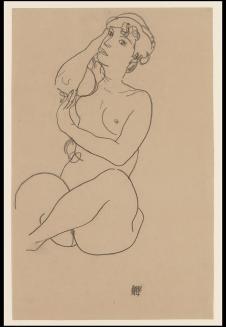 席勒素描: 女人体速写,女人体简笔画