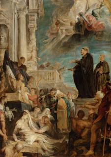 鲁本斯油画作品: 圣弗朗西斯泽维尔祝福病人