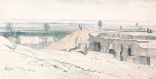 Edward Lear 爱德华·李尔: Abydos,-1-00-pm,-12-January-1867-